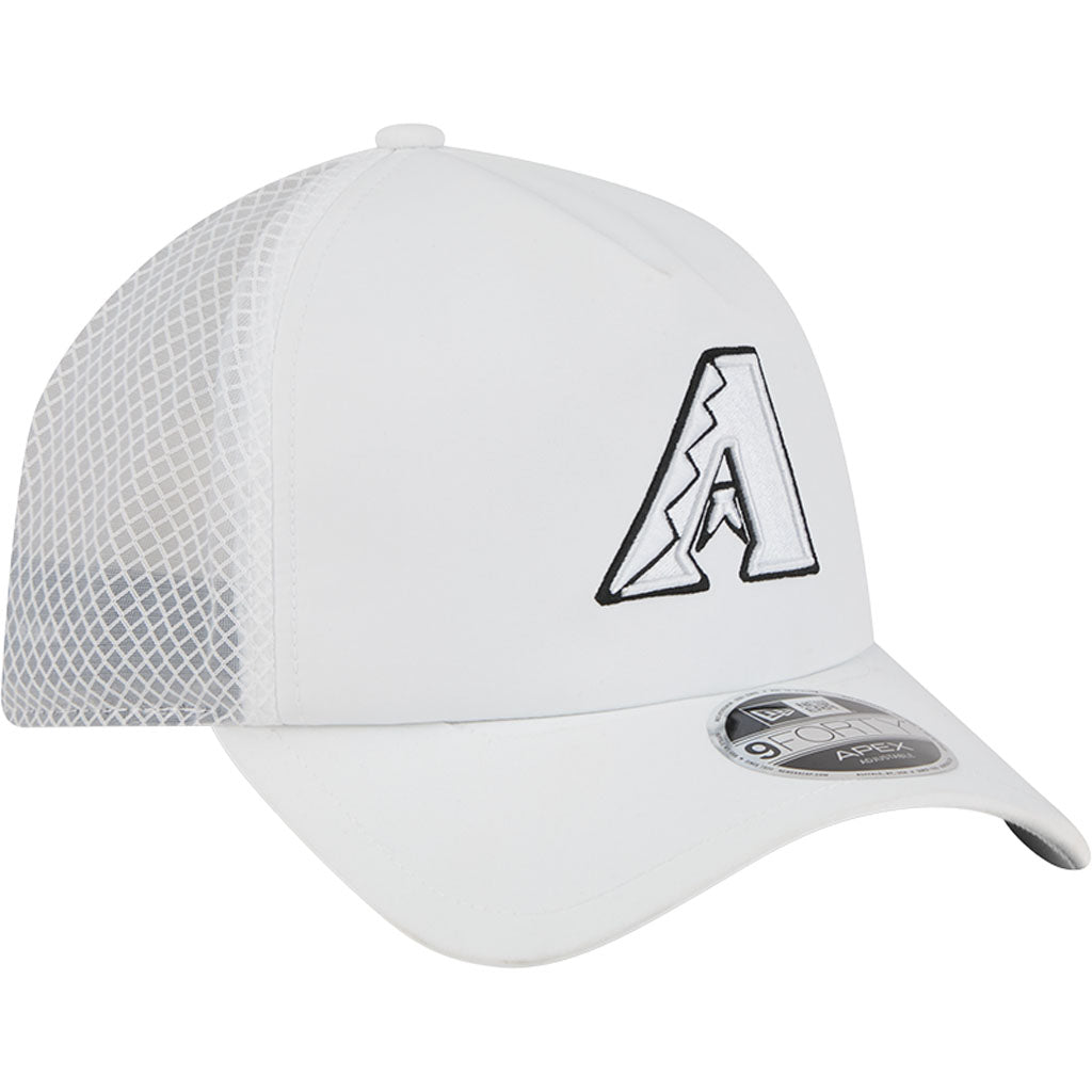 MLB Arizona Diamondbacks New Era Batting Practice Apex 9FORTY Snapback Hat - White