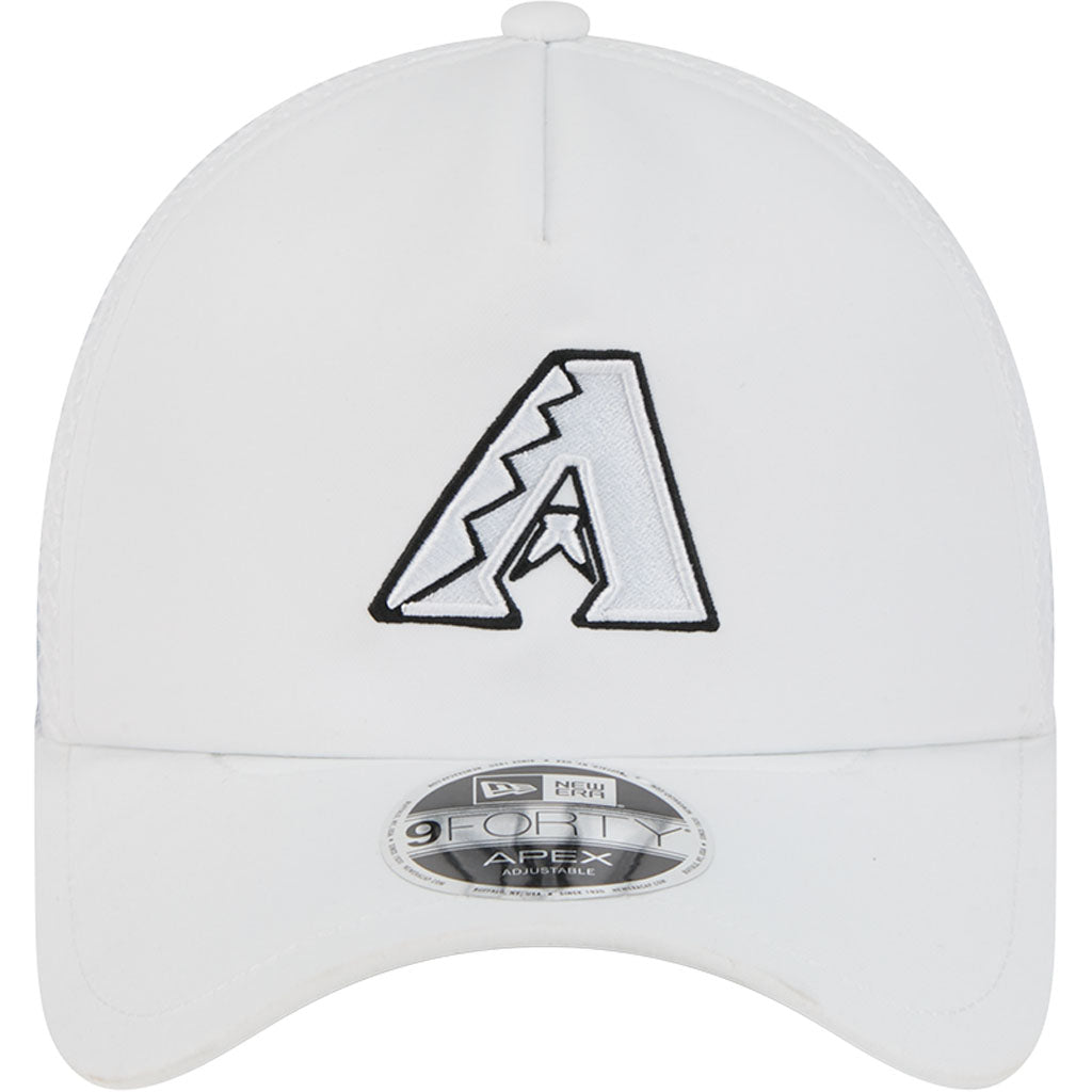 MLB Arizona Diamondbacks New Era Batting Practice Apex 9FORTY Snapback Hat - White