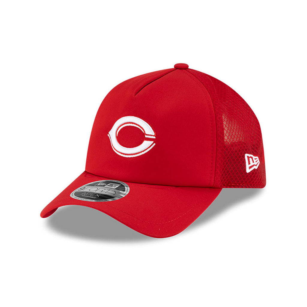MLB Cincinnati Reds New Era Batting Practice Apex 9FORTY Snapback Hat - Red