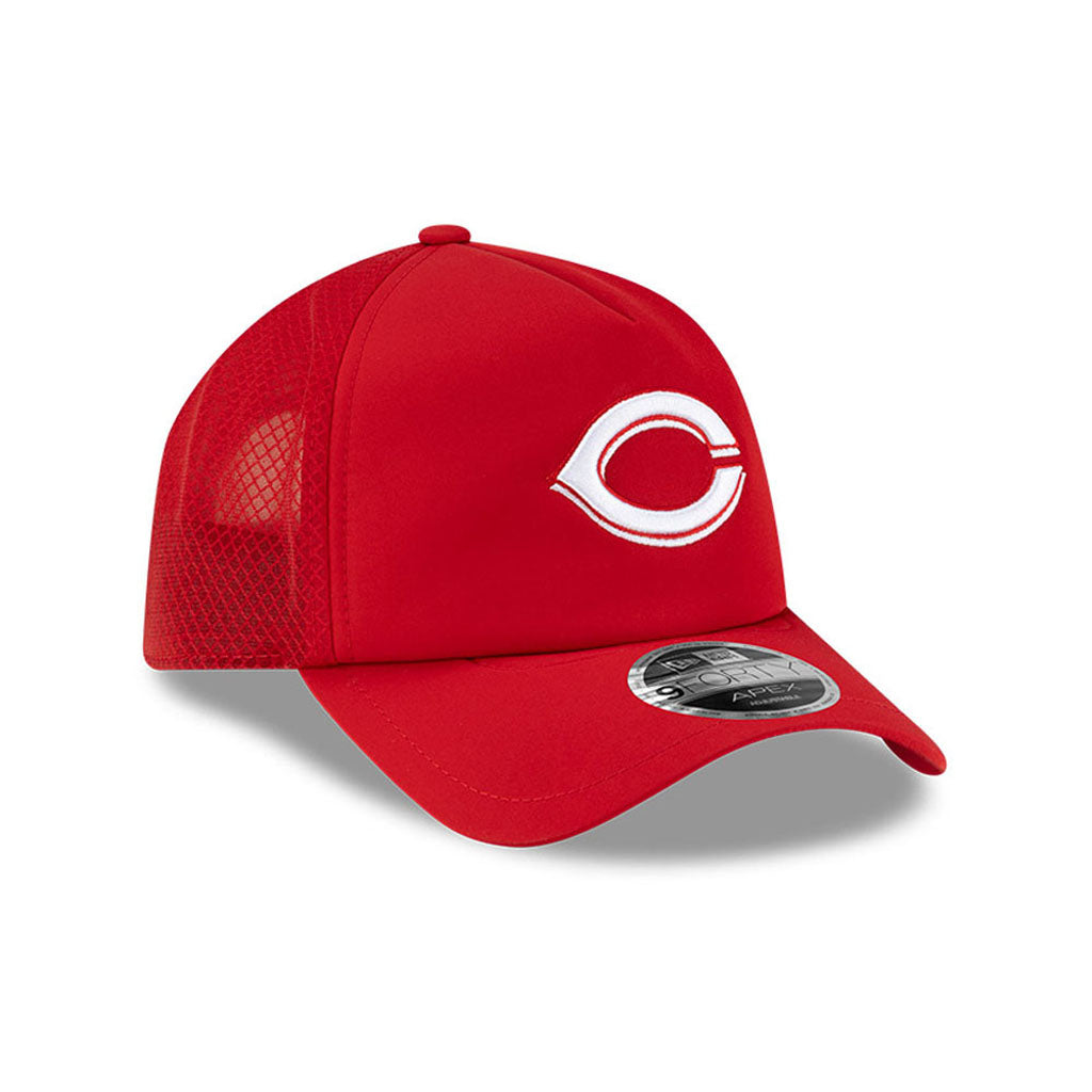 MLB Cincinnati Reds New Era Batting Practice Apex 9FORTY Snapback Hat - Red