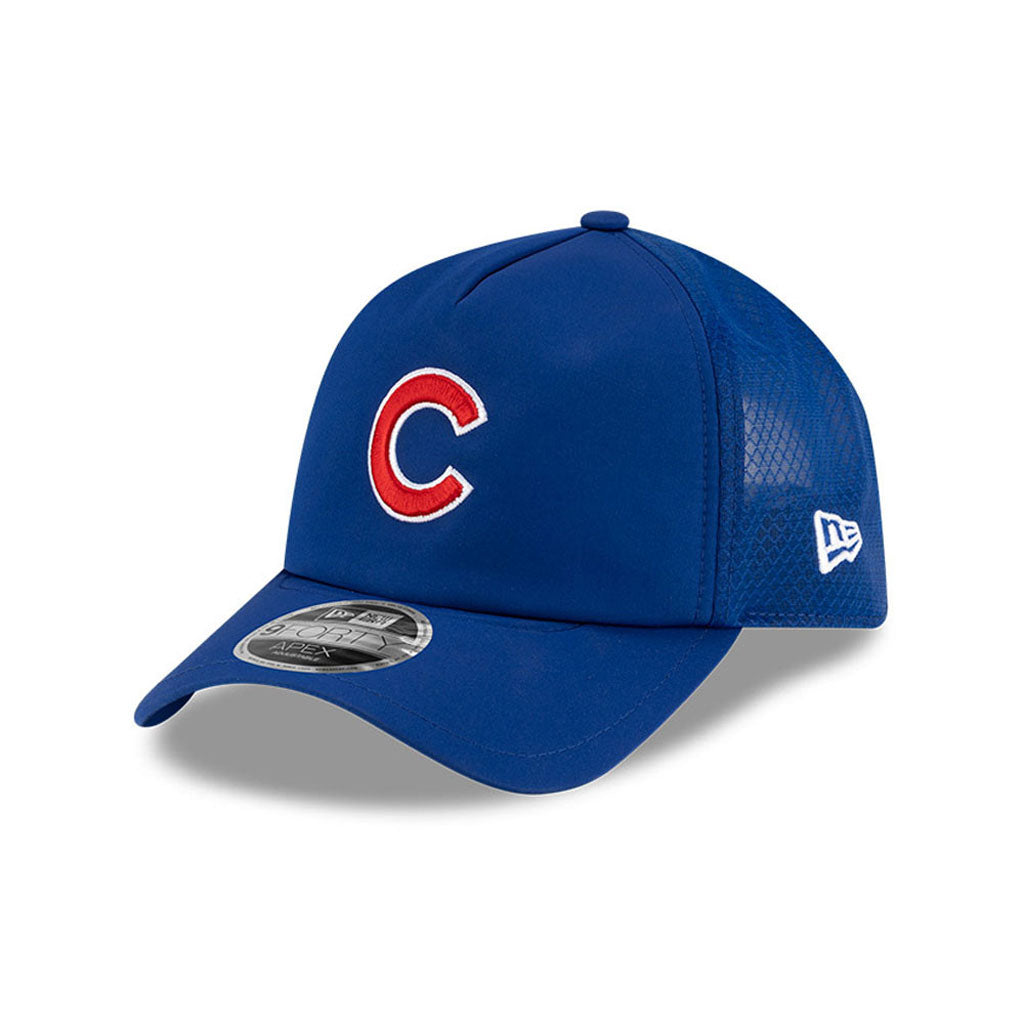 MLB Chicago Cubs New Era Batting Practice Apex 9FORTY Snapback Hat - Blue