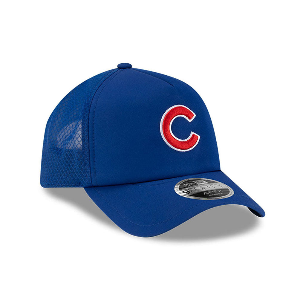 MLB Chicago Cubs New Era Batting Practice Apex 9FORTY Snapback Hat - Blue
