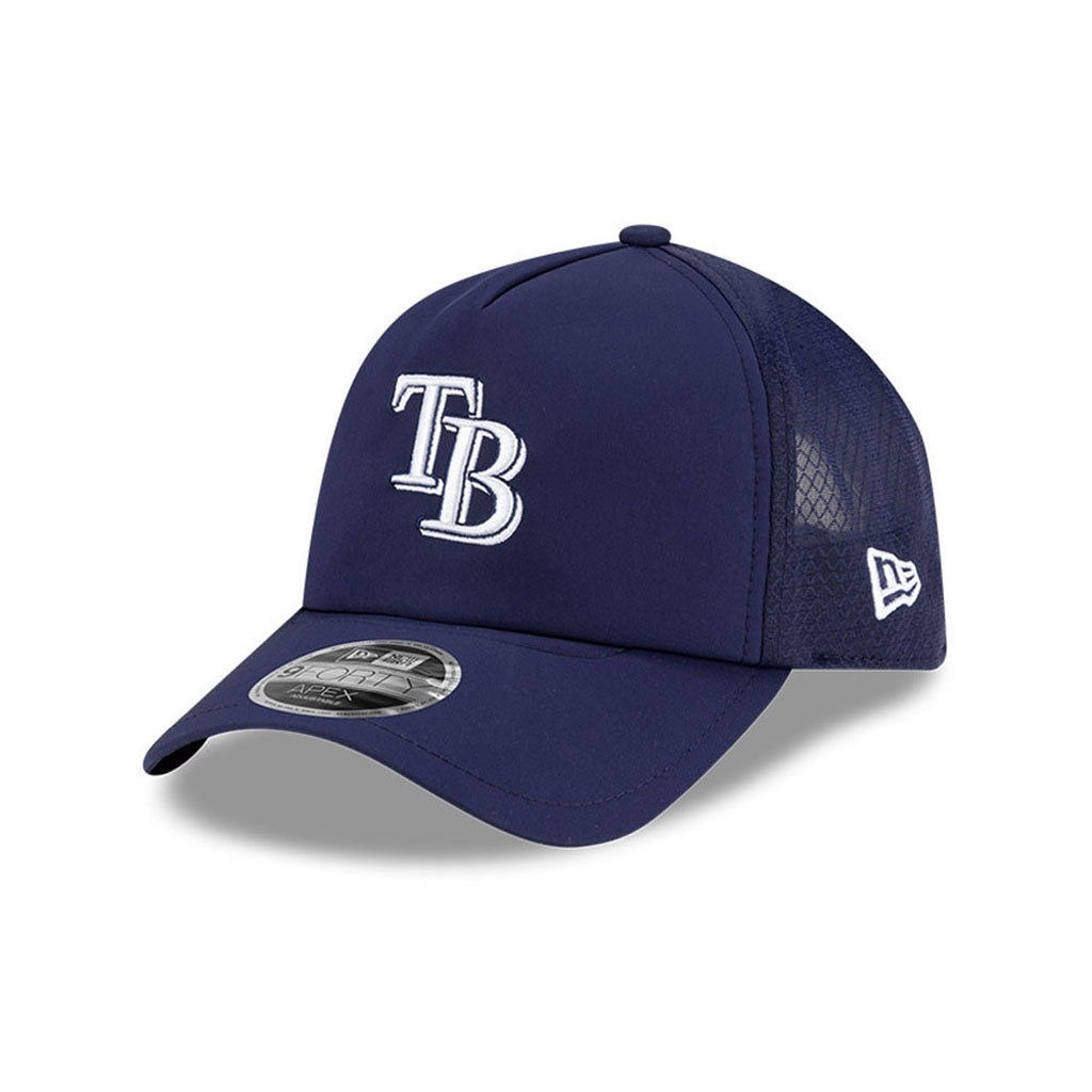 MLB Tampa Bay Rays New Era Batting Practice Apex 9FORTY Snapback Hat - Navy