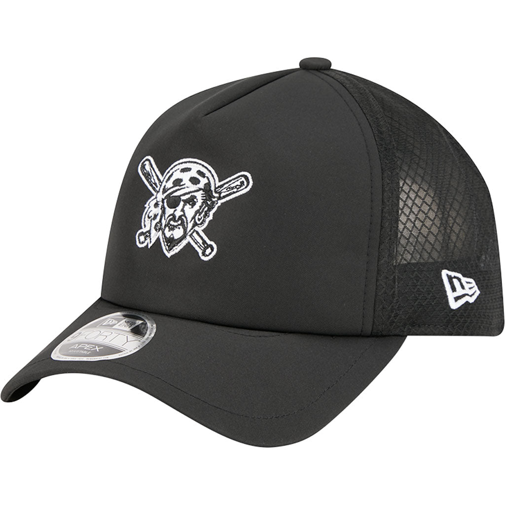 MLB Pittsburgh Pirates New Era Batting Practice Apex 9FORTY Snapback Hat - Black
