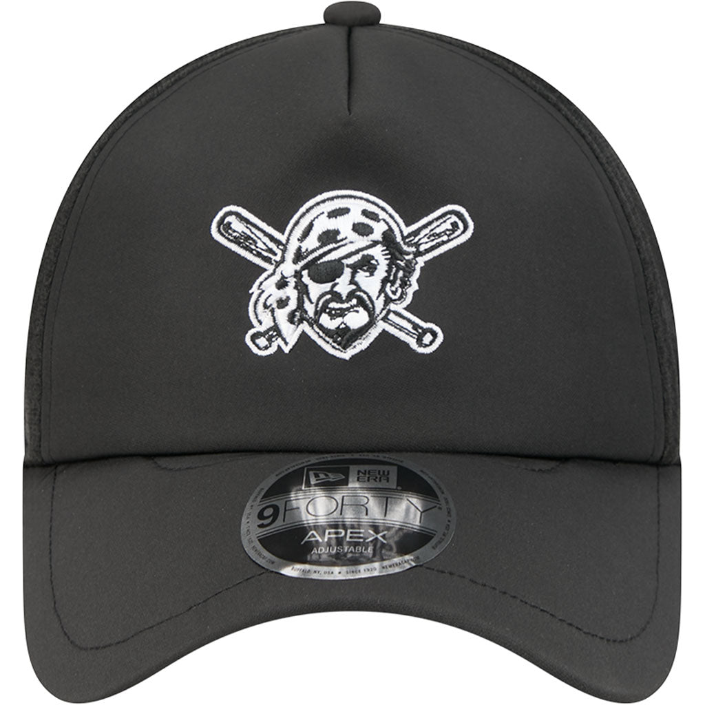 MLB Pittsburgh Pirates New Era Batting Practice Apex 9FORTY Snapback Hat - Black