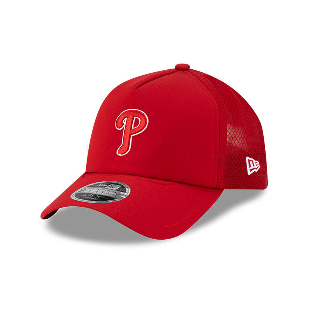 MLB Philadelphia Phillies New Era Batting Practice Apex 9FORTY Snapback Hat - Red