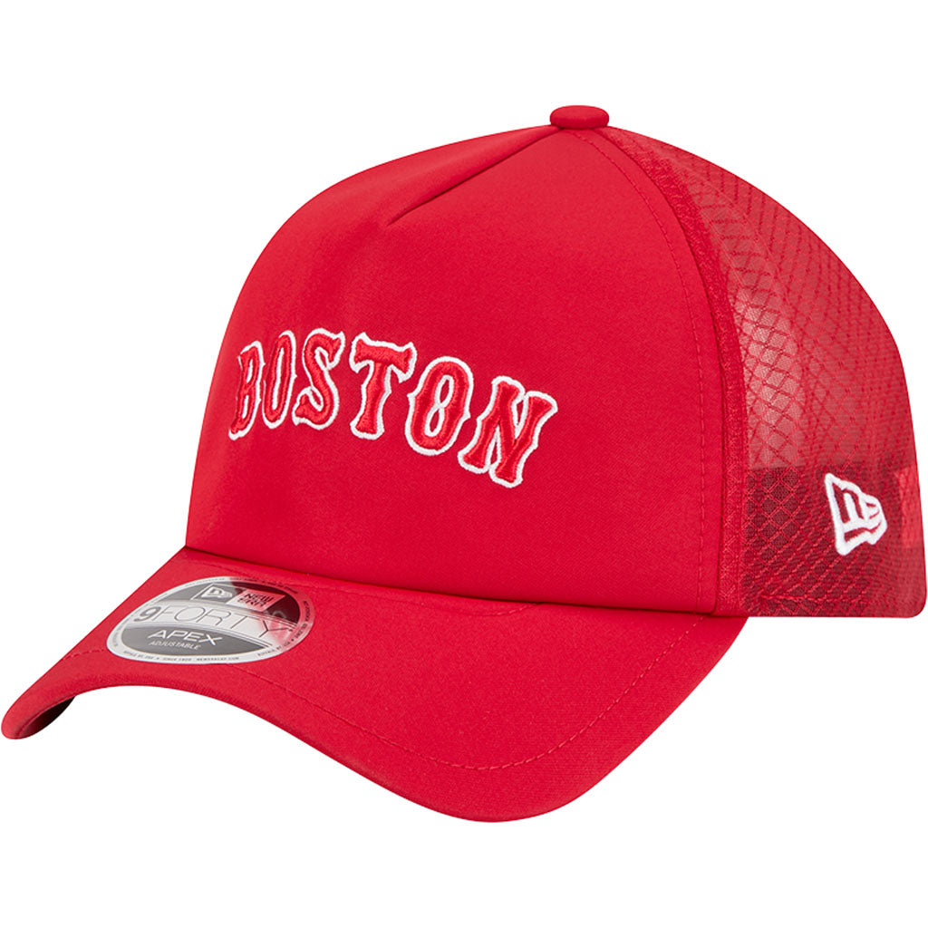 MLB Boston Red Sox New Era Batting Practice Apex 9FORTY Snapback Hat - Red