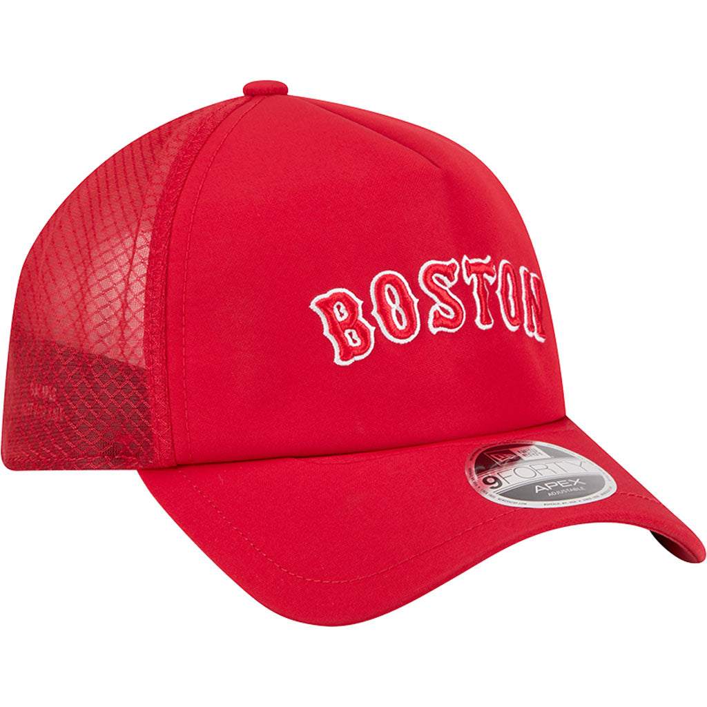 MLB Boston Red Sox New Era Batting Practice Apex 9FORTY Snapback Hat - Red
