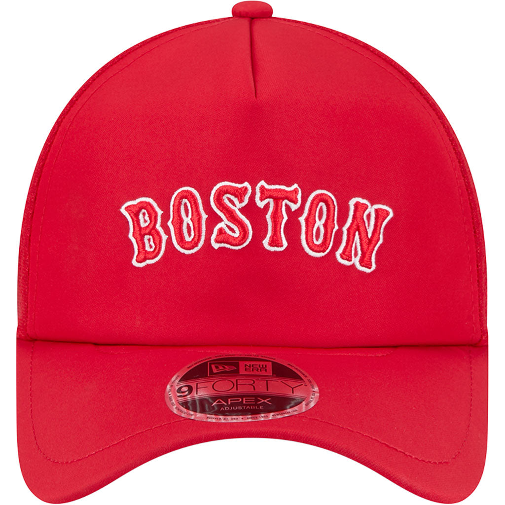 MLB Boston Red Sox New Era Batting Practice Apex 9FORTY Snapback Hat - Red