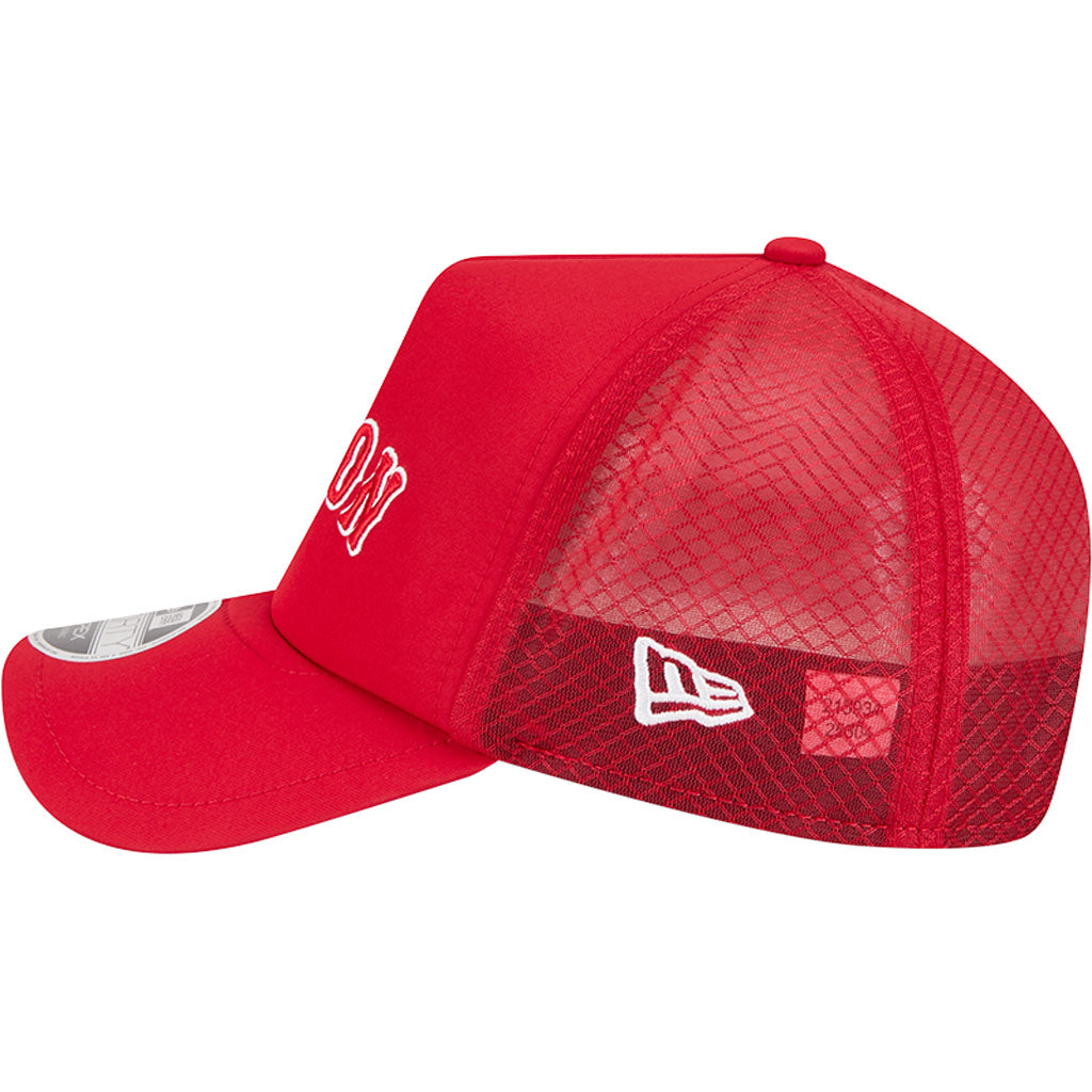 MLB Boston Red Sox New Era Batting Practice Apex 9FORTY Snapback Hat - Red