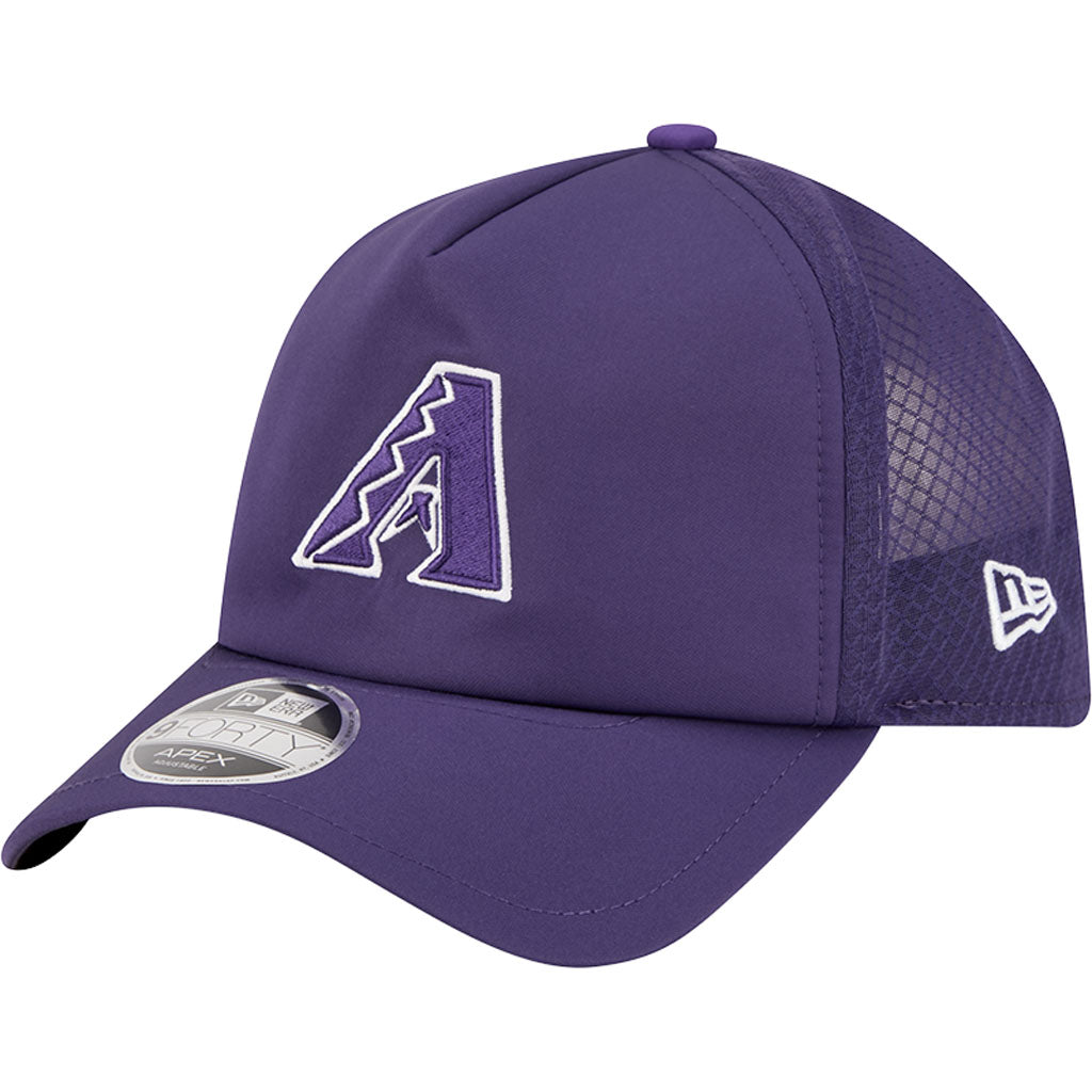 MLB Arizona Diamondbacks New Era Batting Practice Apex 9FORTY Snapback Hat - Purple