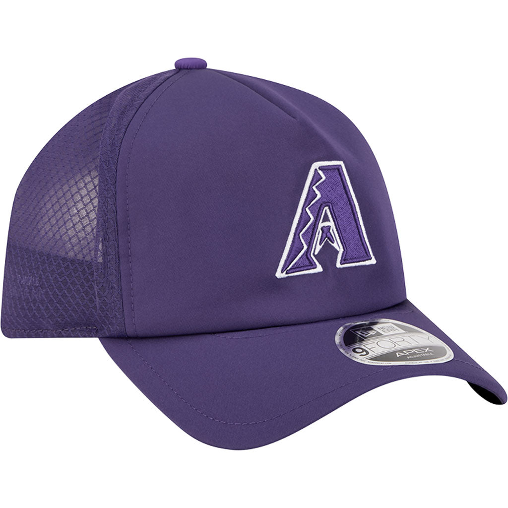 MLB Arizona Diamondbacks New Era Batting Practice Apex 9FORTY Snapback Hat - Purple