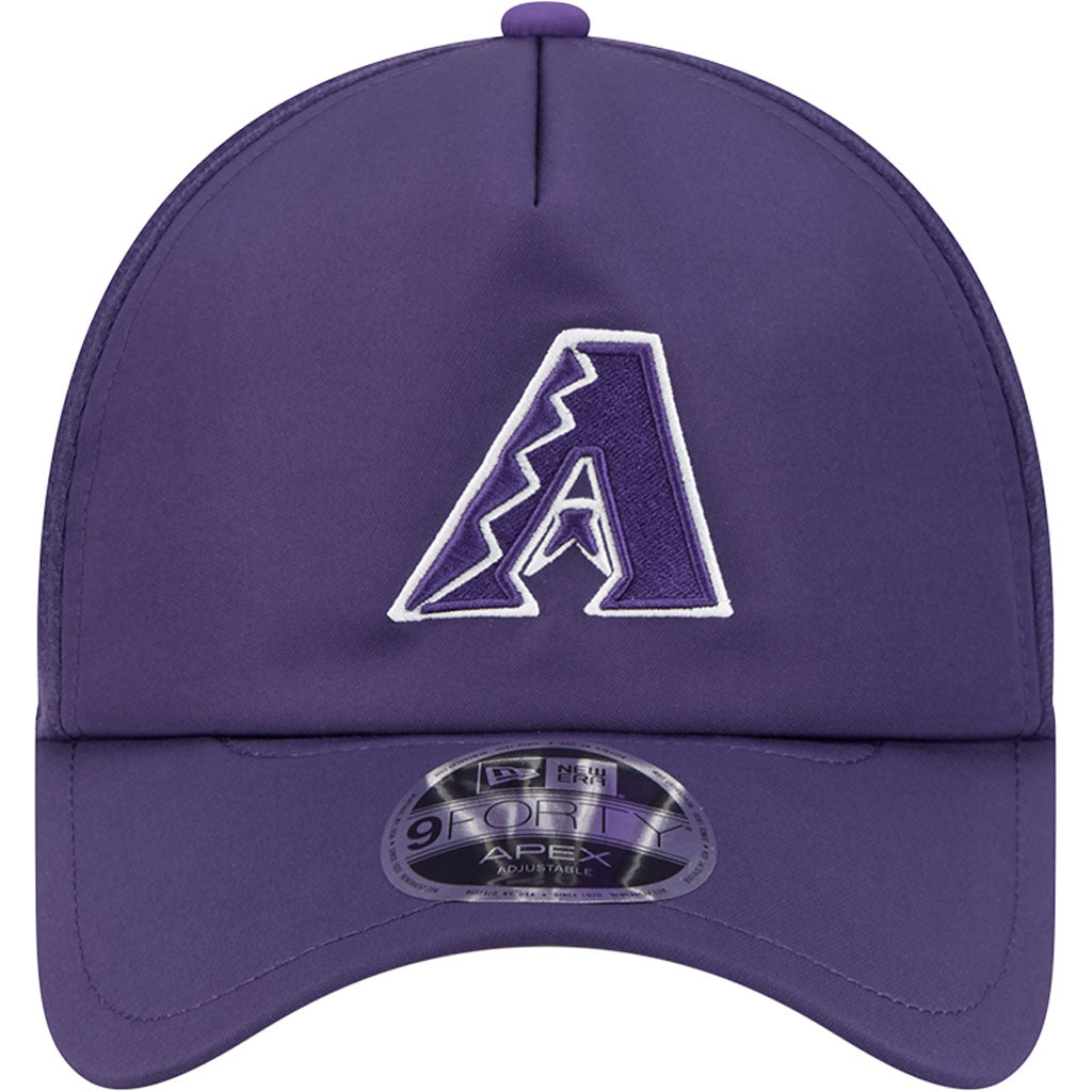 MLB Arizona Diamondbacks New Era Batting Practice Apex 9FORTY Snapback Hat - Purple