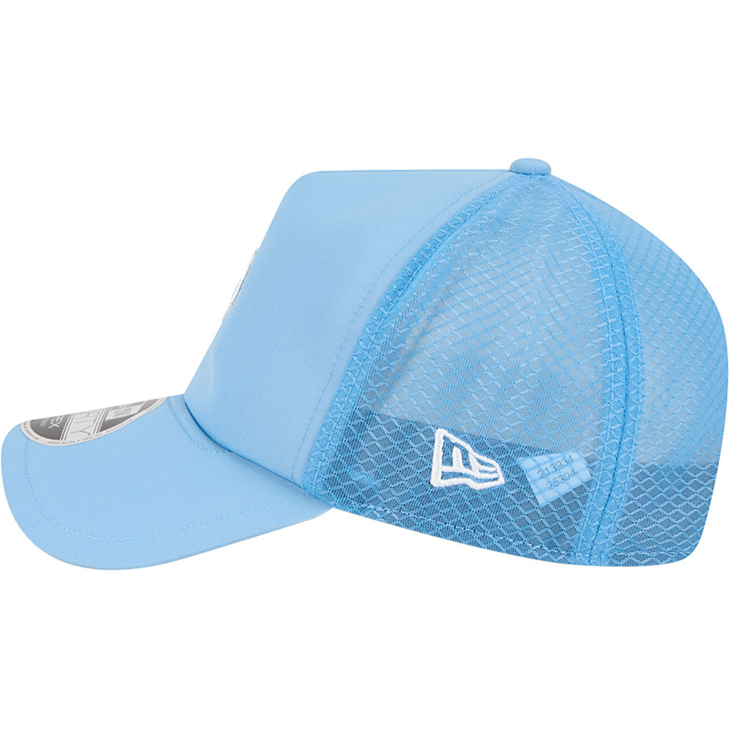 MLB Chicago Cubs New Era Batting Practice Apex 9FORTY Snapback Hat - Light blue