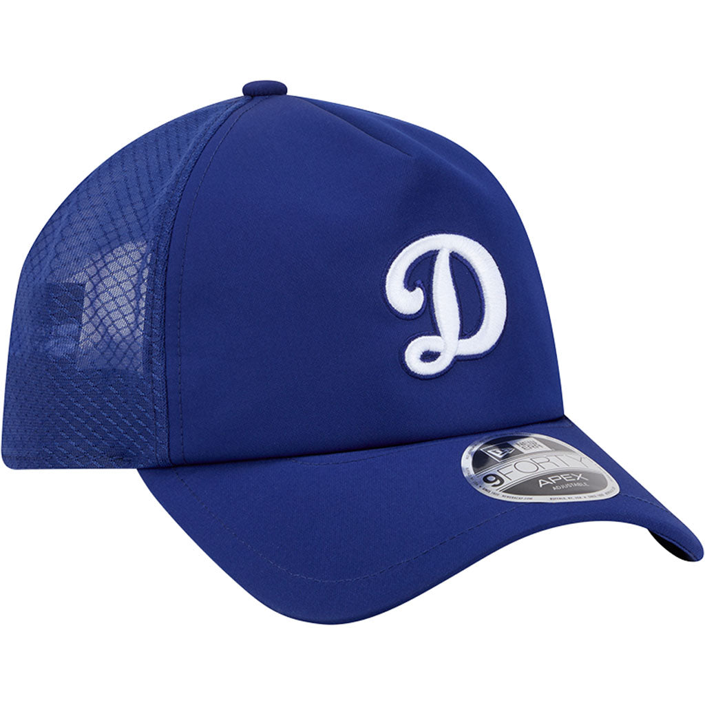 MLB Los Angeles Dodgers New Era Batting Practice "D" Logo Alternate Apex 9FORTY Snapback Hat - Blue