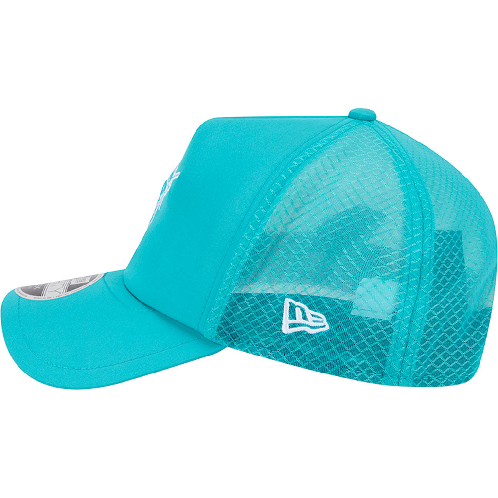 MLB Miami Marlins New Era Batting Practice Apex 9FORTY Snapback Hat - Teal