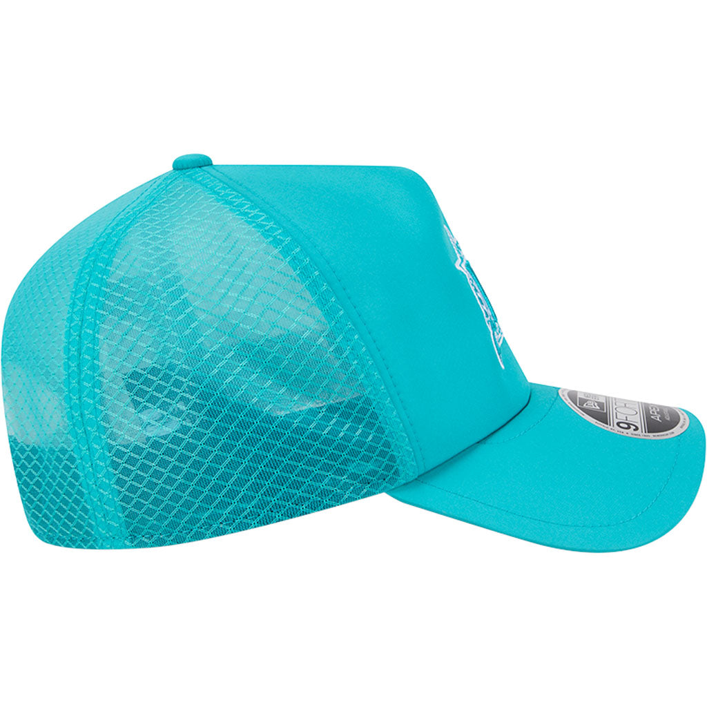 MLB Miami Marlins New Era Batting Practice Apex 9FORTY Snapback Hat - Teal