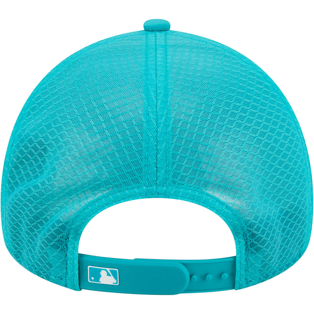 MLB Miami Marlins New Era Batting Practice Apex 9FORTY Snapback Hat - Teal