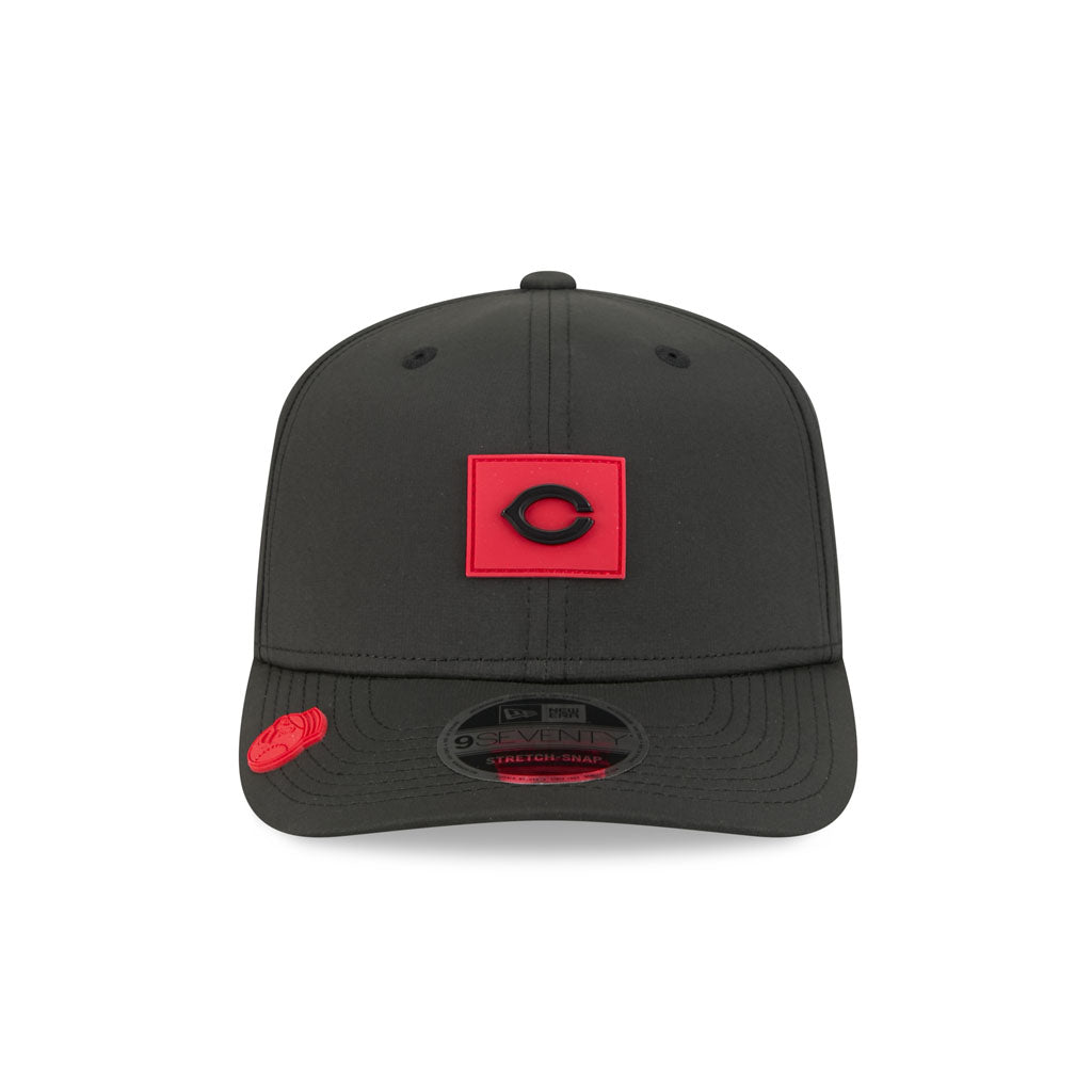 MLB Cincinnati Reds New Era 2026 Clubhouse 9SEVENTY Stretch Snap Hat - Black