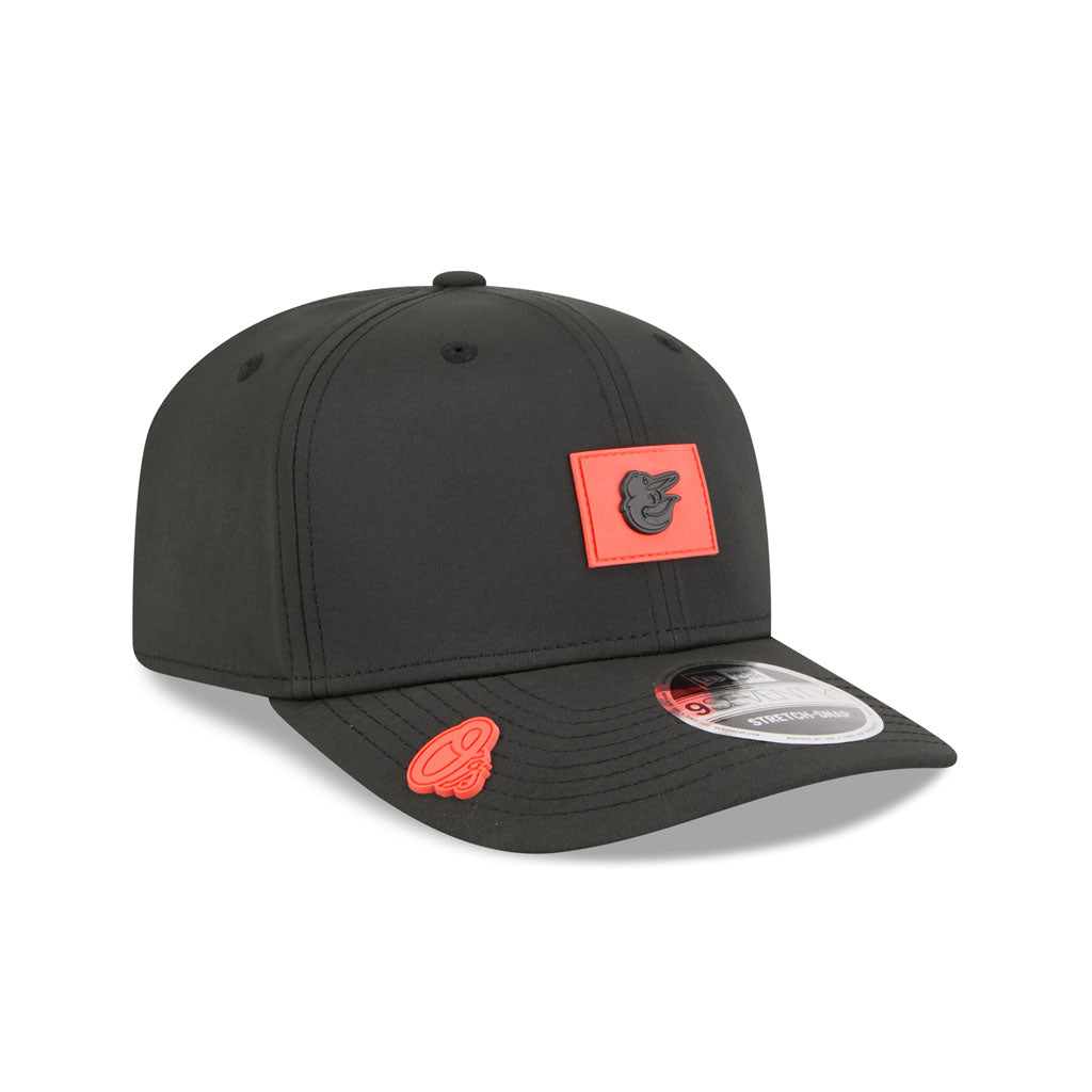 MLB Baltimore Orioles New Era 2026 Clubhouse 9SEVENTY Stretch Snap Hat - Black