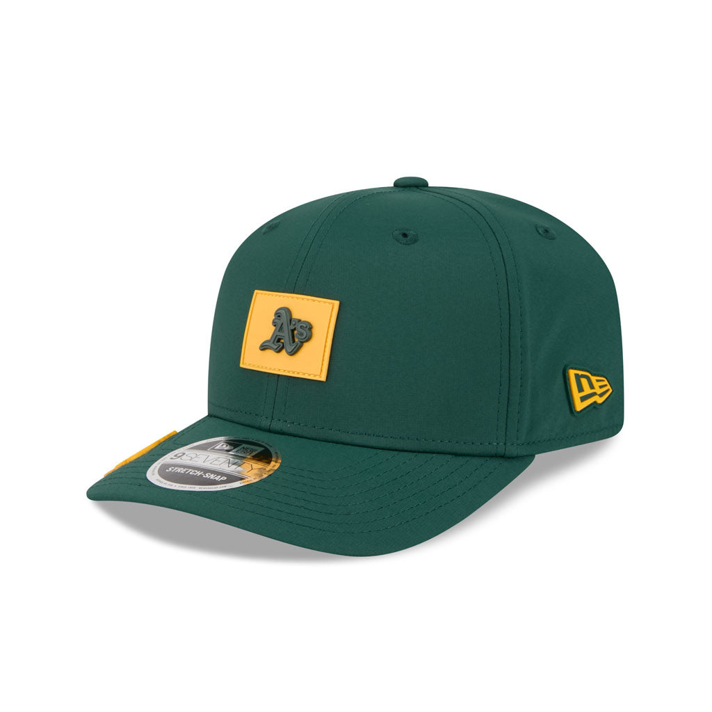 MLB Athletics New Era 2026 Clubhouse 9SEVENTY Stretch Snap Hat - Green