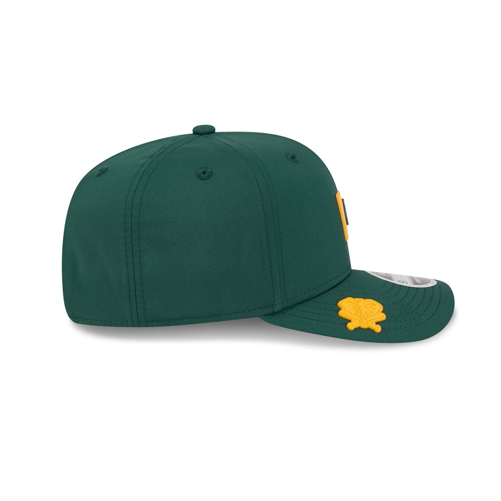 MLB Athletics New Era 2026 Clubhouse 9SEVENTY Stretch Snap Hat - Green