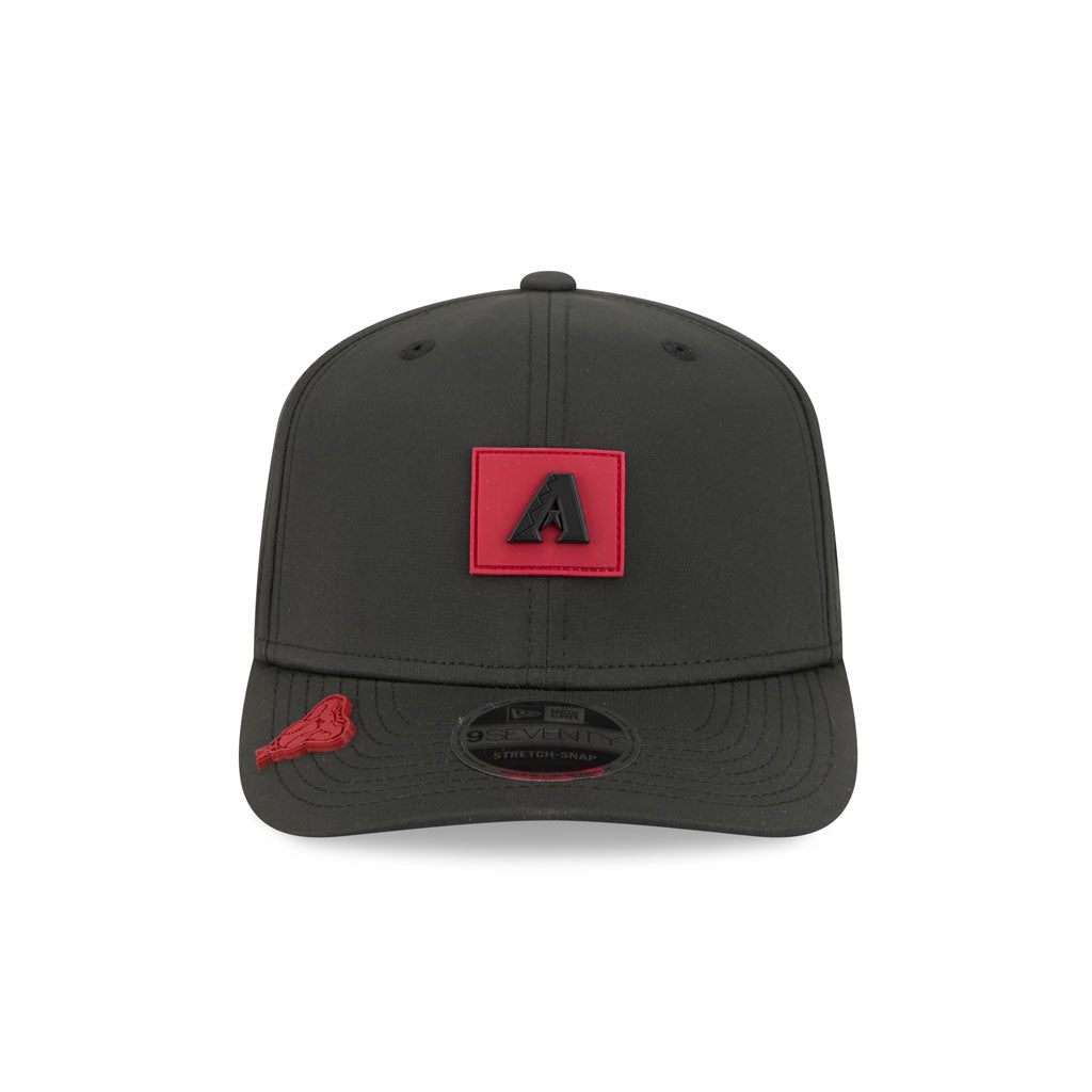 MLB Arizona Diamondbacks New Era 2026 Clubhouse 9SEVENTY Stretch Snap Hat - Black