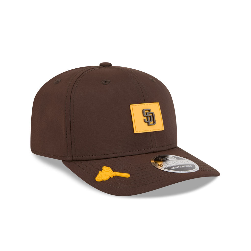 MLB San Diego Padres New Era 2026 Clubhouse 9SEVENTY Stretch Snap Hat - Brown