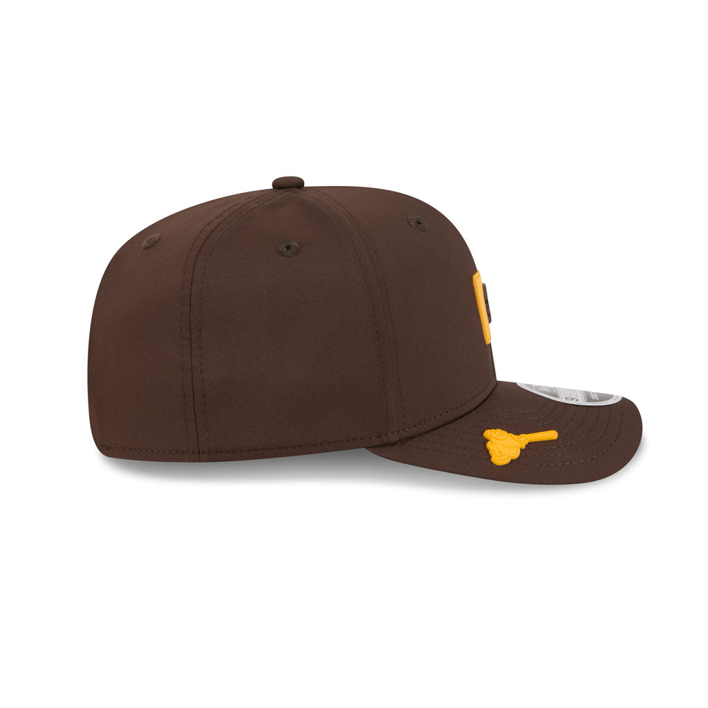 MLB San Diego Padres New Era 2026 Clubhouse 9SEVENTY Stretch Snap Hat - Brown