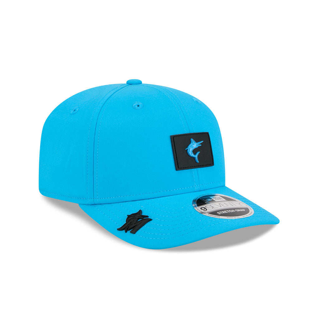 MLB Miami Marlins New Era 2026 Clubhouse 9SEVENTY Stretch Snap Hat - Blue