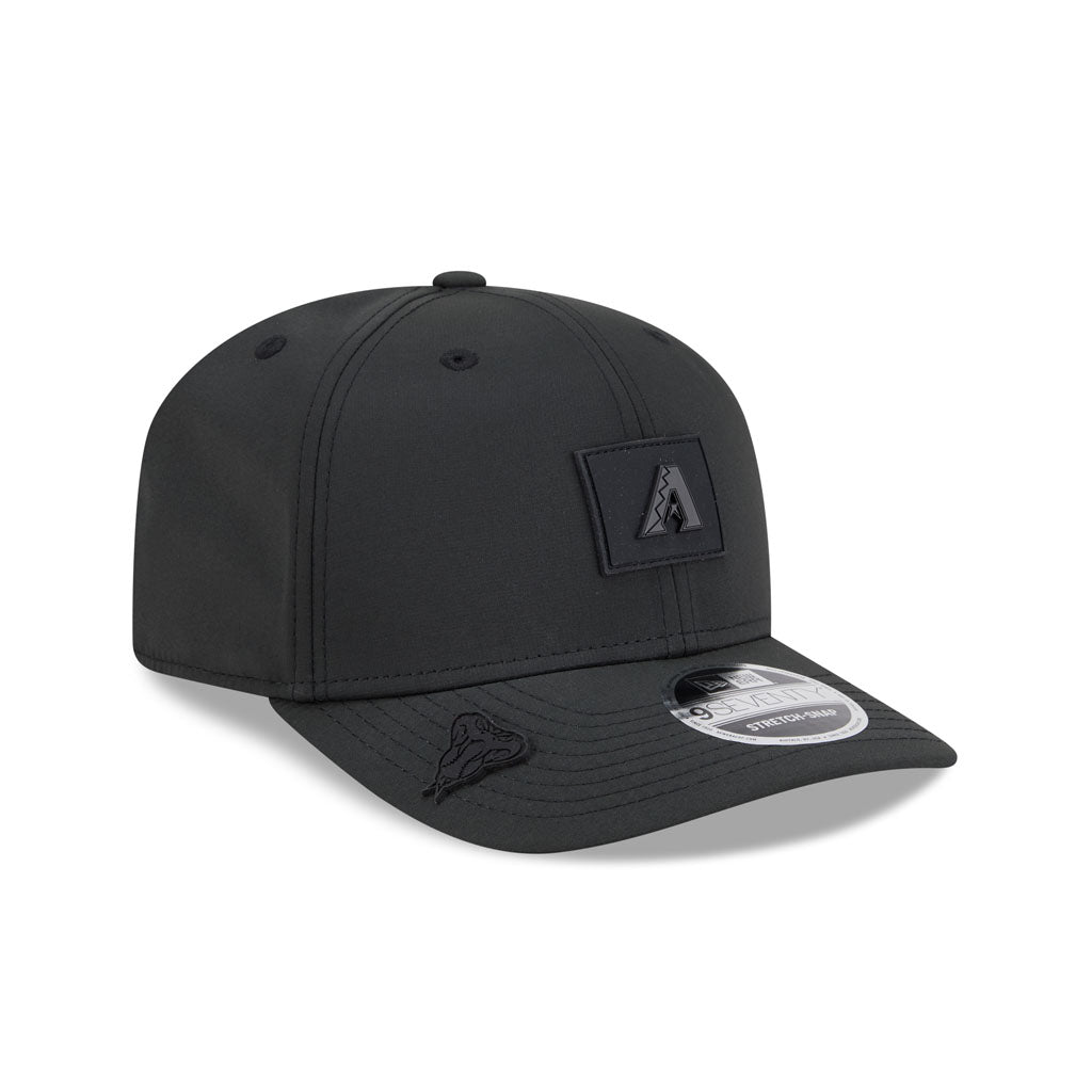 MLB Arizona Diamondbacks New Era Black On Black 2026 Clubhouse 9SEVENTY Stretch Snap Hat - Black