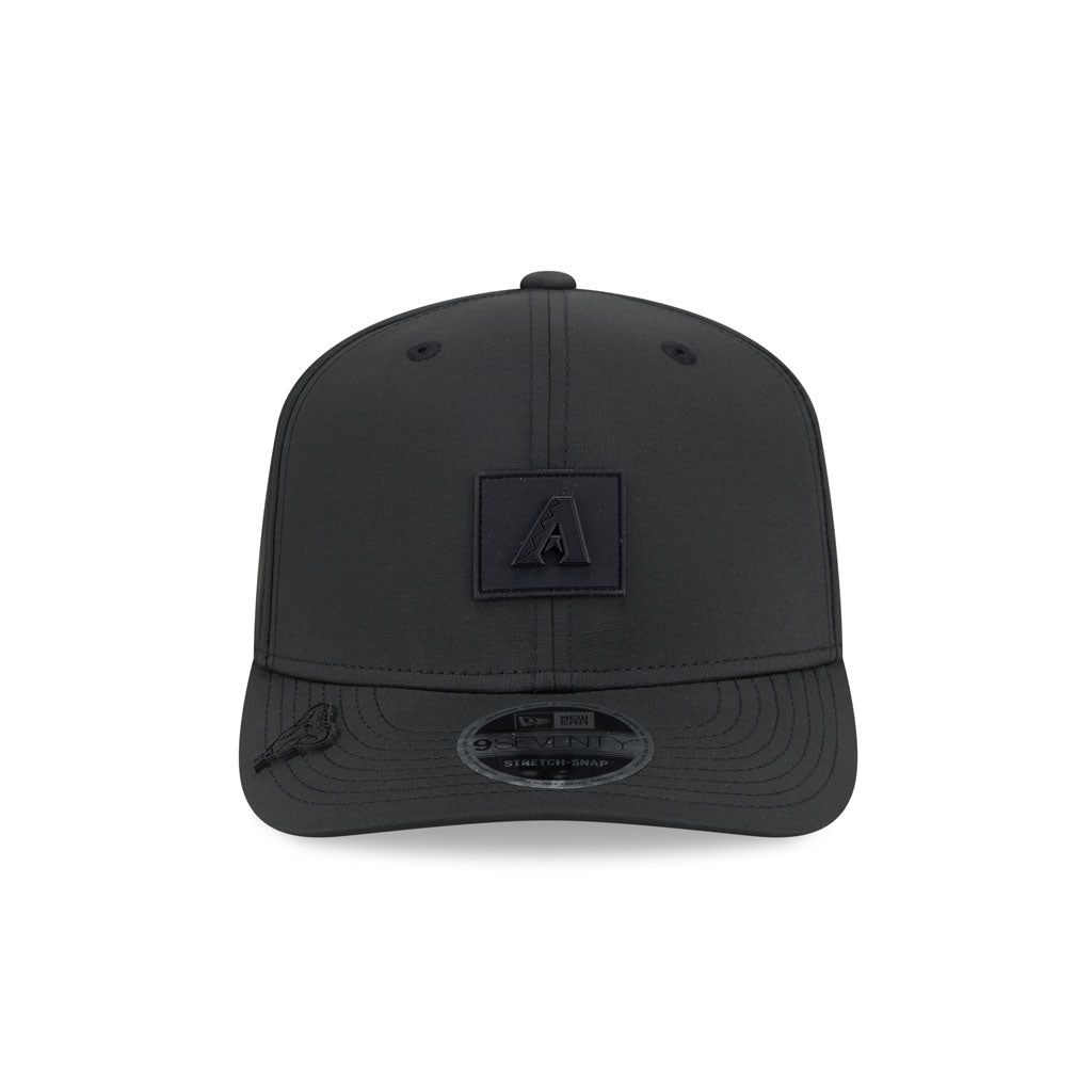 MLB Arizona Diamondbacks New Era Black On Black 2026 Clubhouse 9SEVENTY Stretch Snap Hat - Black