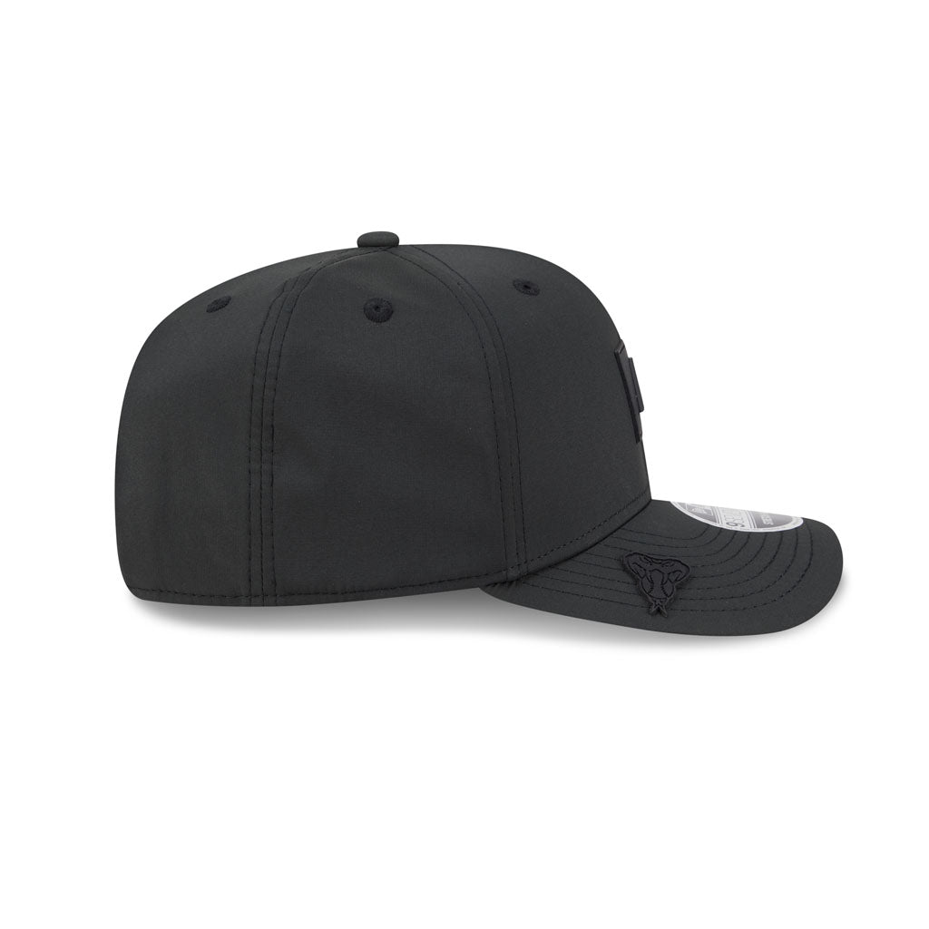 MLB Arizona Diamondbacks New Era Black On Black 2026 Clubhouse 9SEVENTY Stretch Snap Hat - Black