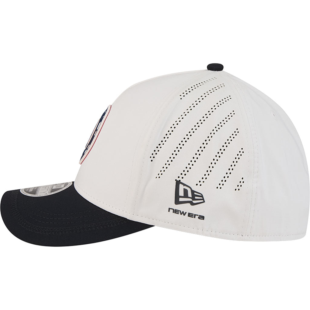 MLB Boston Red Sox New Era Patch 39THIRTY M-Crown Flex Fit Hat - White