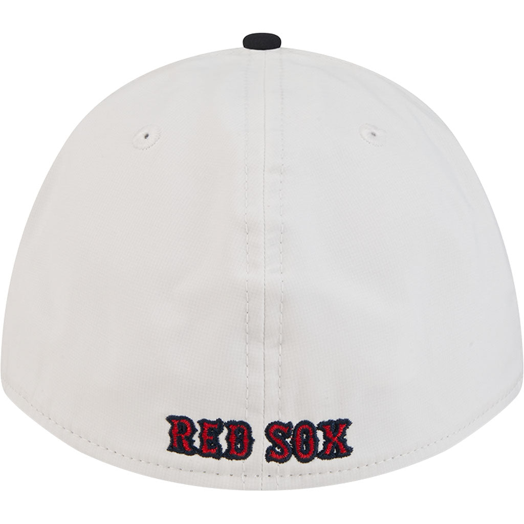 MLB Boston Red Sox New Era Patch 39THIRTY M-Crown Flex Fit Hat - White