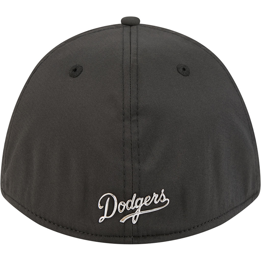 MLB Los Angeles Dodgers New Era Metallic 39THIRTY M-Crown Flex Fit Hat - Black