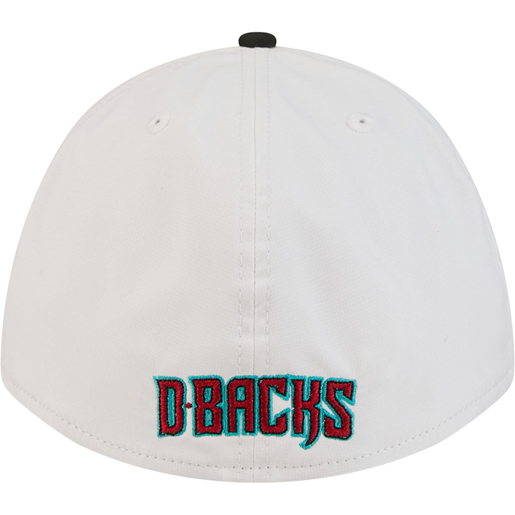 MLB Arizona Diamondbacks New Era Patch 39THIRTY M-Crown Flex Fit Hat - White