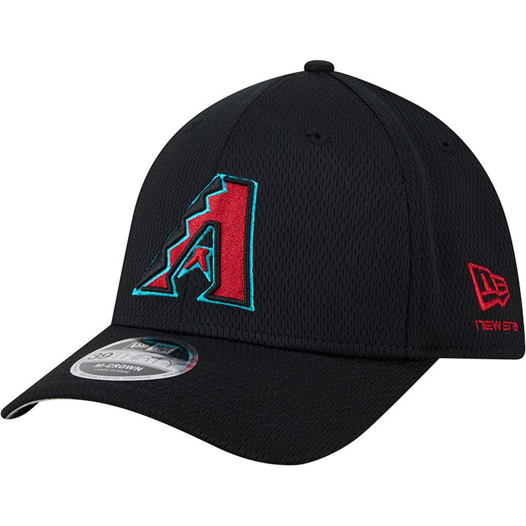 MLB Arizona Diamondbacks New Era Dashed 39THIRTY Flex Fit Hat - Black