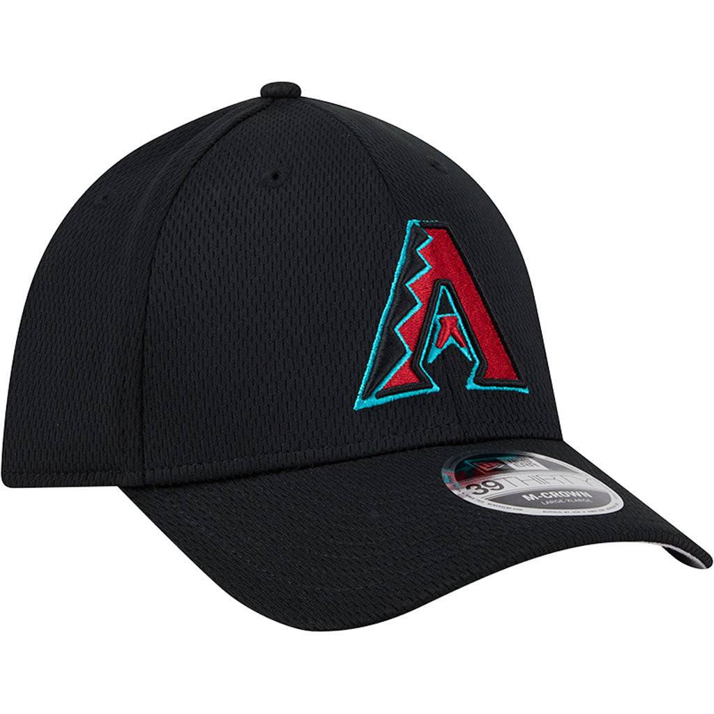 MLB Arizona Diamondbacks New Era Dashed 39THIRTY Flex Fit Hat - Black