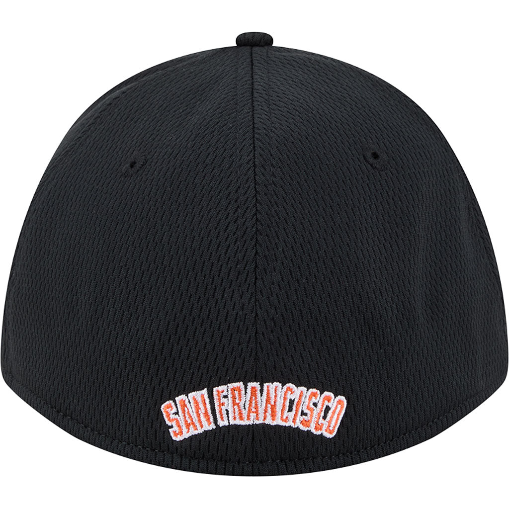 MLB San Francisco Giants New Era Dashed 39THIRTY Flex Fit Hat - Black