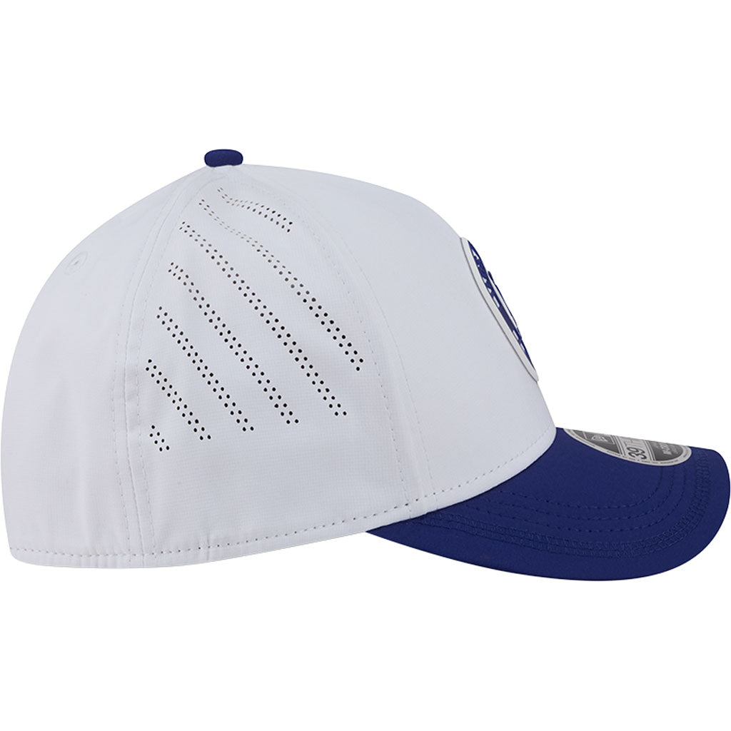 MLB Los Angeles Dodgers New Era Patch 39THIRTY M-Crown Flex Fit Hat - White