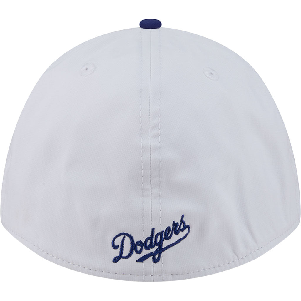 MLB Los Angeles Dodgers New Era Patch 39THIRTY M-Crown Flex Fit Hat - White