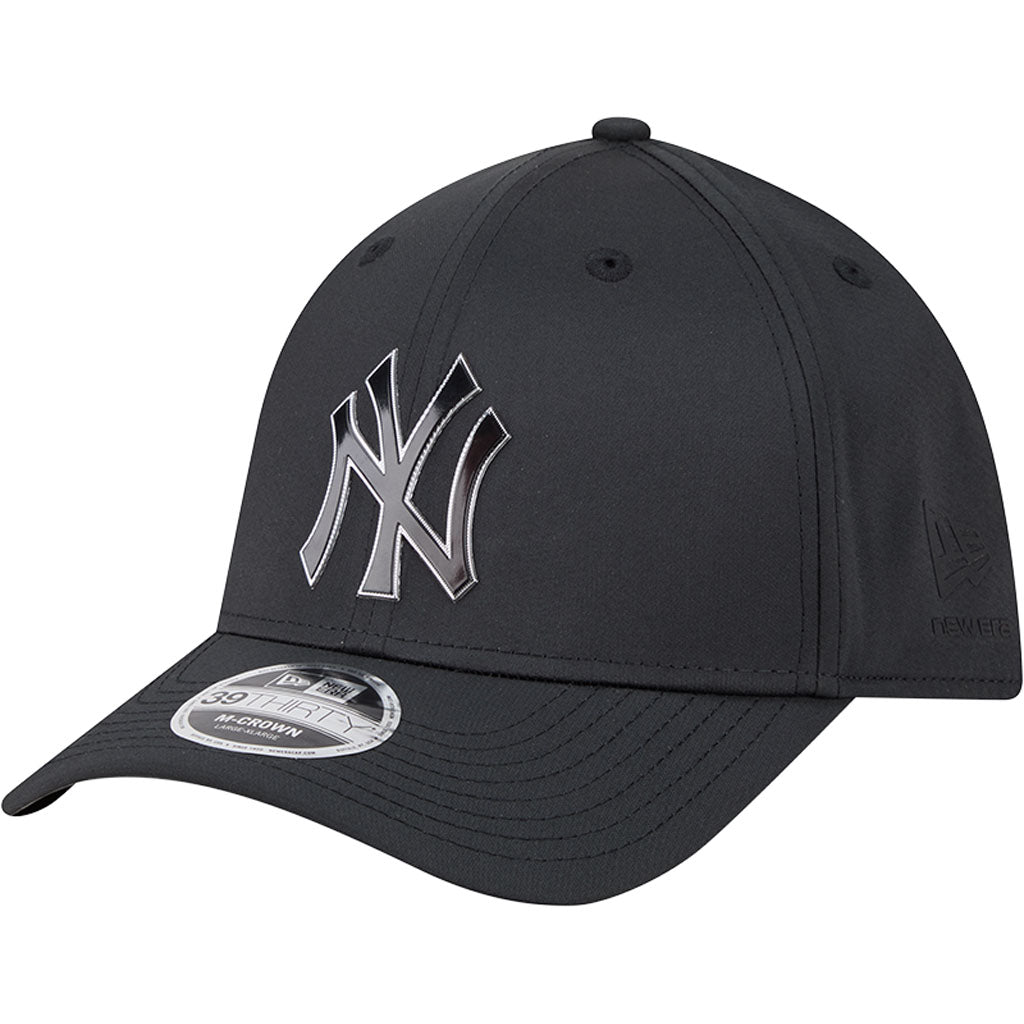 MLB New York Yankees New Era Metallic 39THIRTY M-Crown Flex Fit Hat - Black