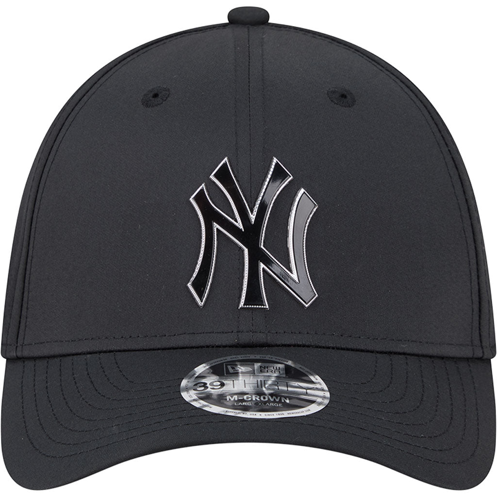 MLB New York Yankees New Era Metallic 39THIRTY M-Crown Flex Fit Hat - Black