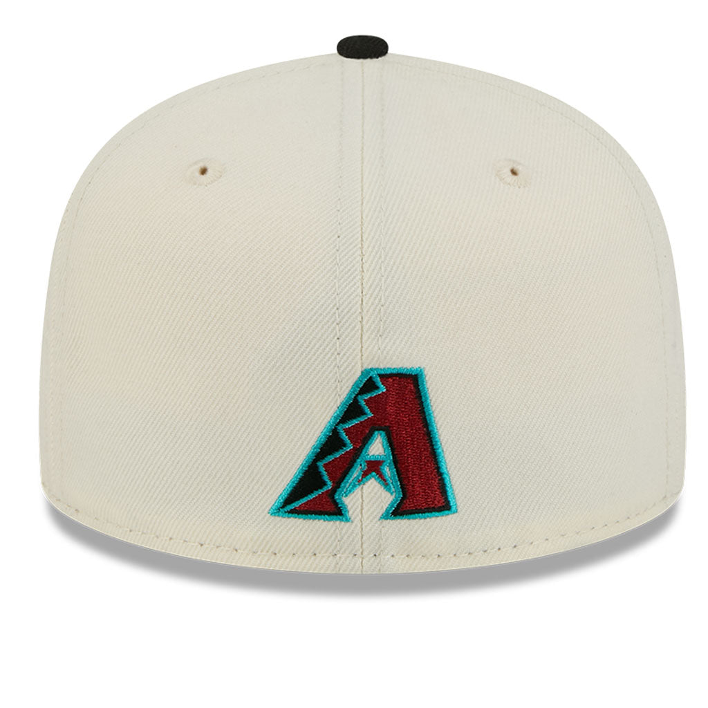 MLB Arizona Diamondbacks New Era Two-Tone Stitch 59FIFTY Fitted Hat - Cream