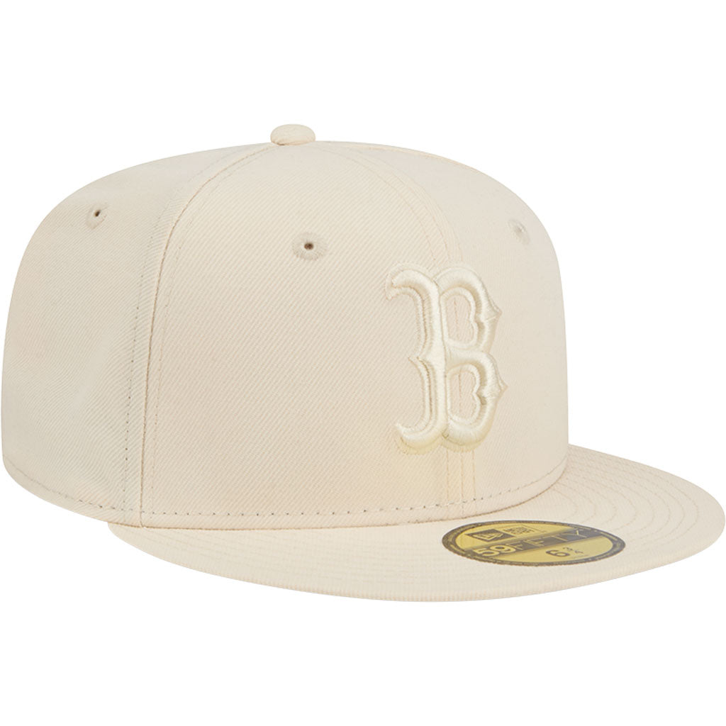 MLB Boston Red Sox New Era Vanilla 59FIFTY Fitted Hat - Cream