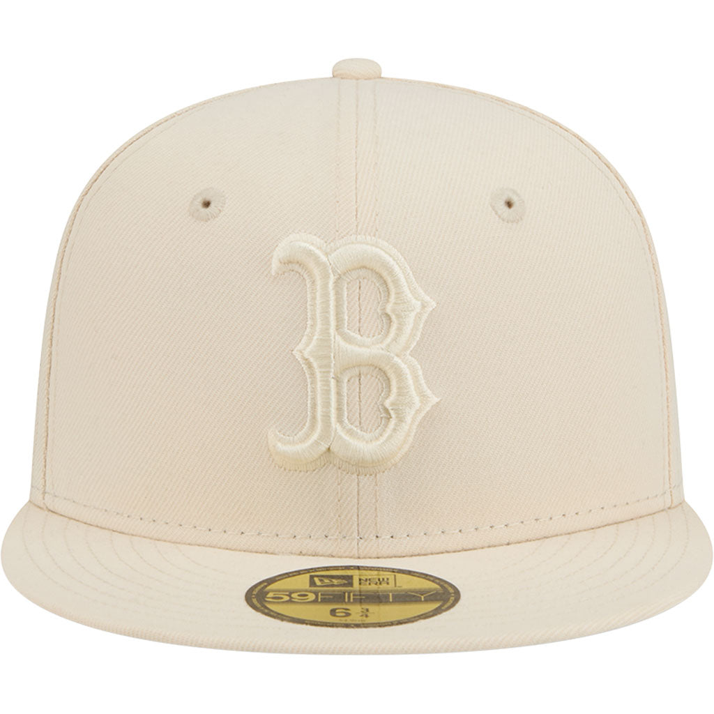 MLB Boston Red Sox New Era Vanilla 59FIFTY Fitted Hat - Cream