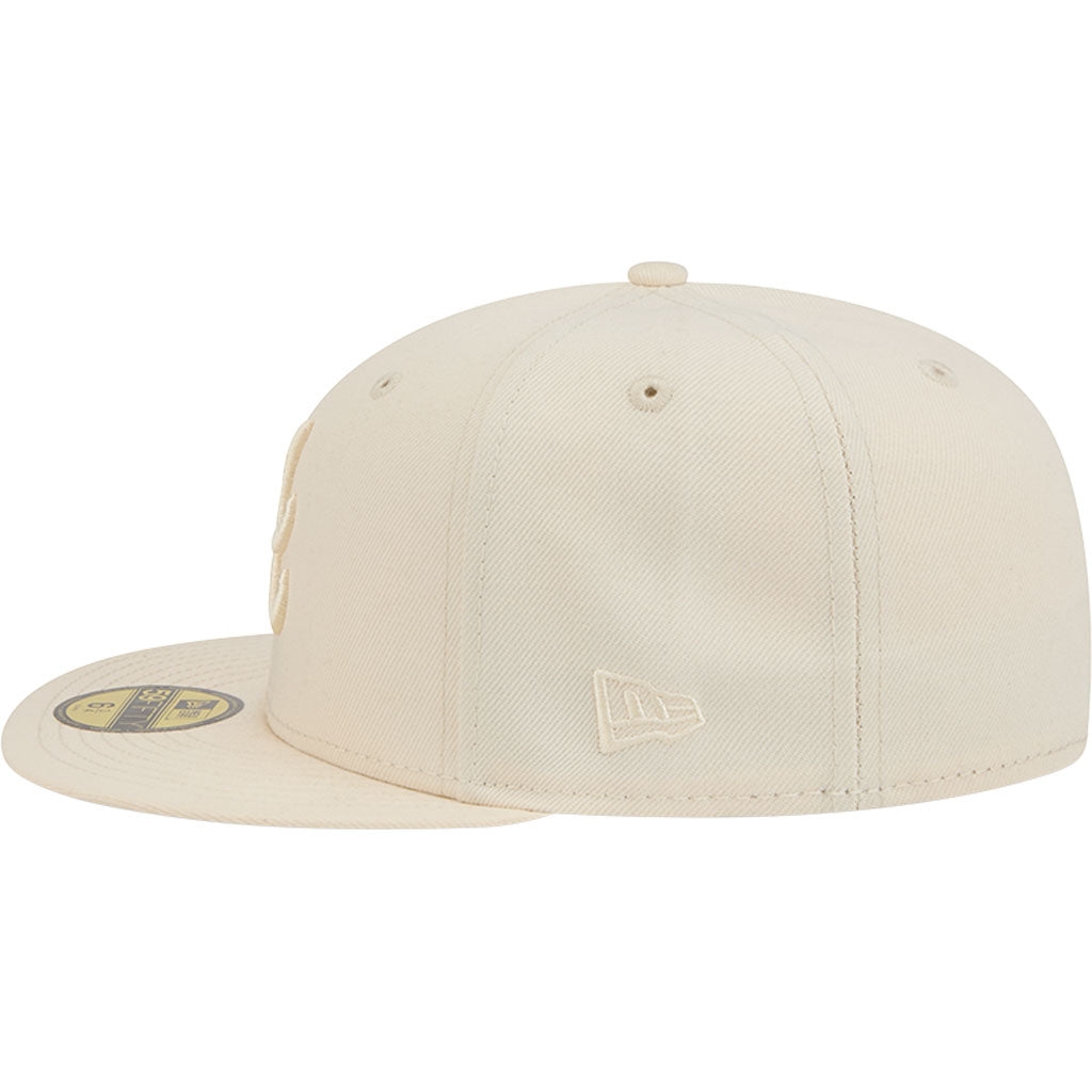 MLB Atlanta Braves New Era Vanilla 59FIFTY Fitted Hat - Cream