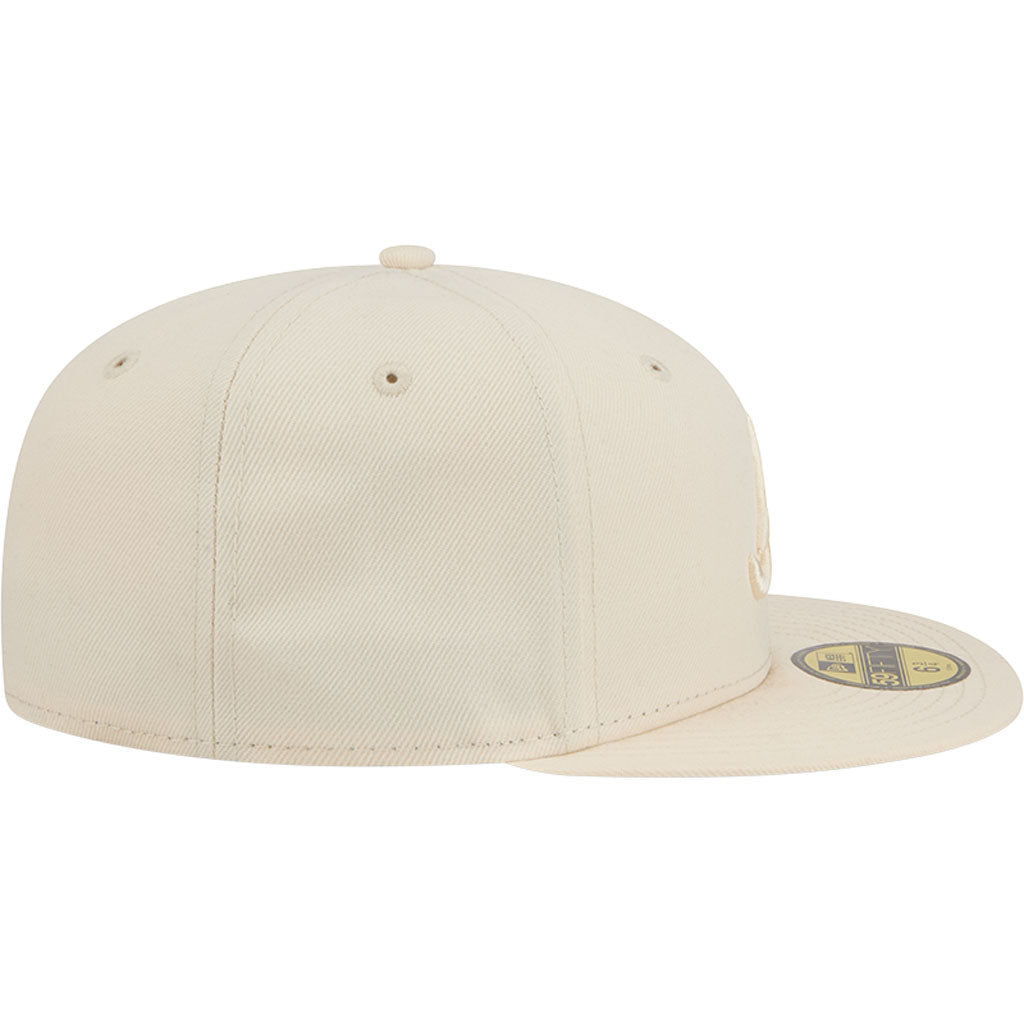 MLB Atlanta Braves New Era Vanilla 59FIFTY Fitted Hat - Cream