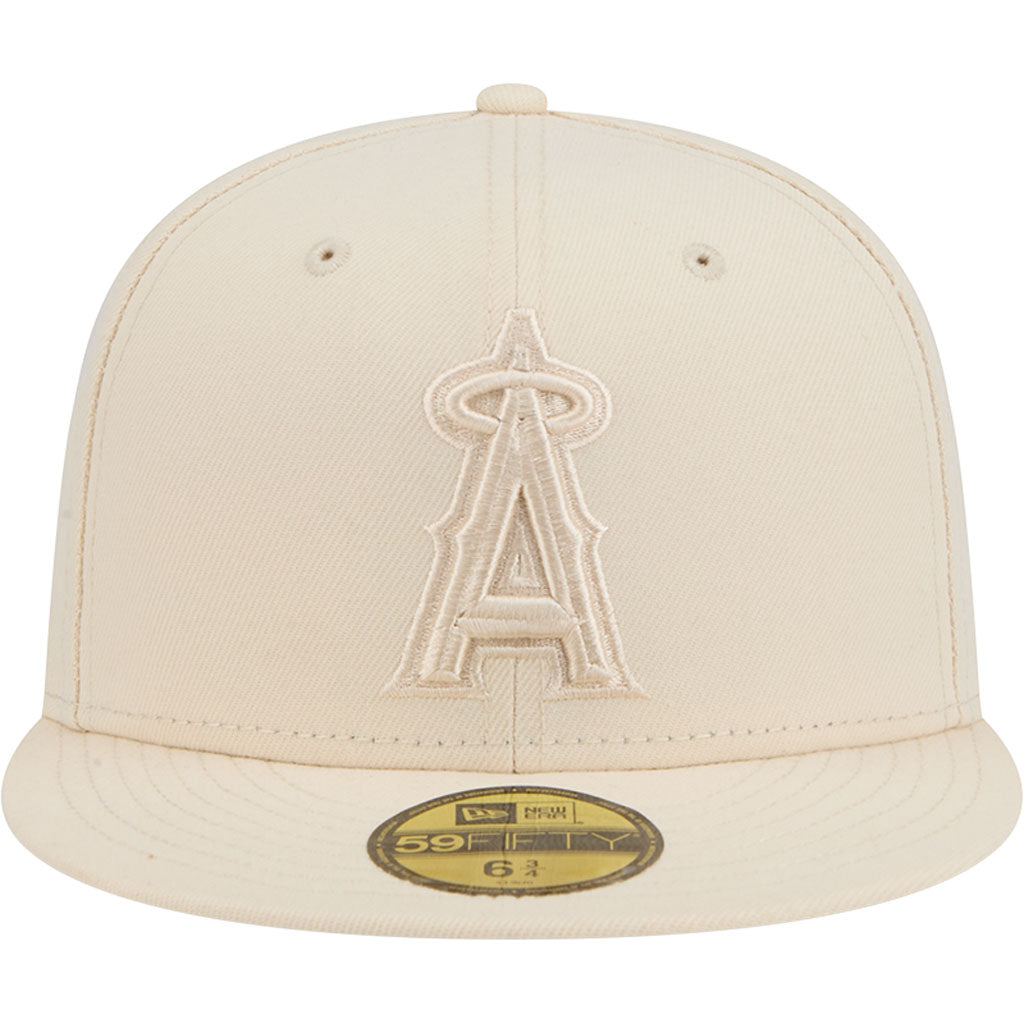 MLB Los Angeles Angels New Era Vanilla 59FIFTY Fitted Hat - Cream